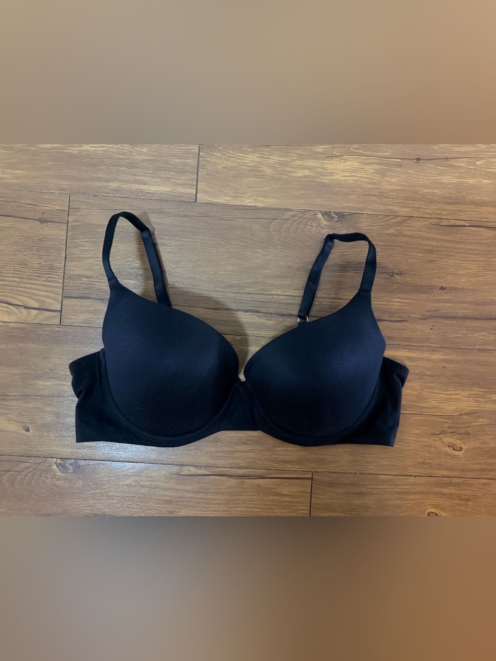 aerie Real Sunnie Demi Bra Size 36D Black Underwire